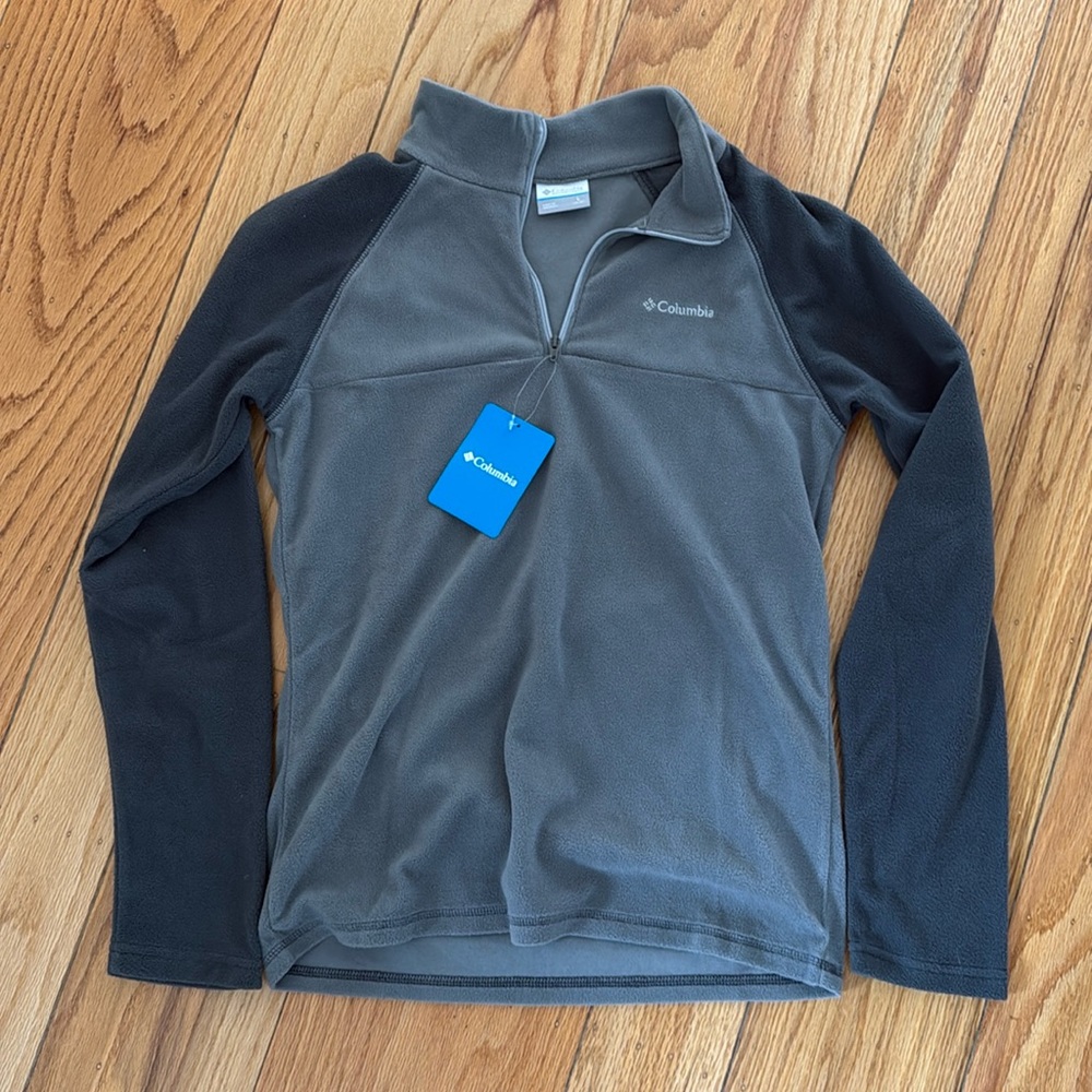 NWT Columbia fleece quarter zip youth L